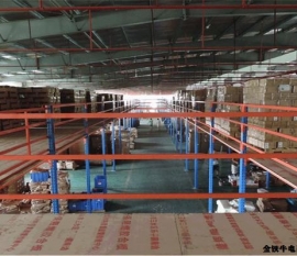 上海奉賢大型電商貨架閣樓平臺(tái)搭建案例